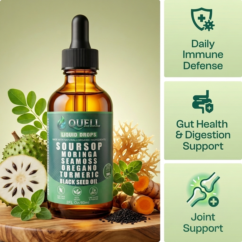 QUELL®  Soursop 10 in 1 Liquid Drops Extract